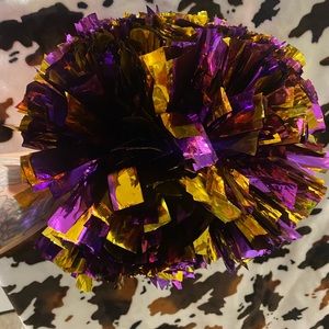 Purple + Gold PomPoms